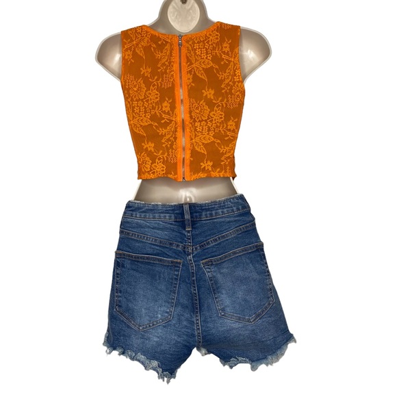 Miaou | NWOT Campbell Corset Top in Tangerine Size XS - Picture 8 of 12